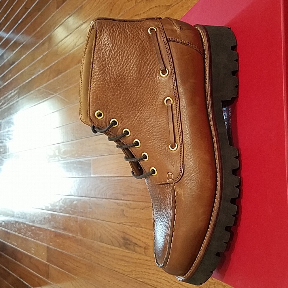 Grenson Men's Easton Moc Toe Boot in Walnut Washed Nubuck